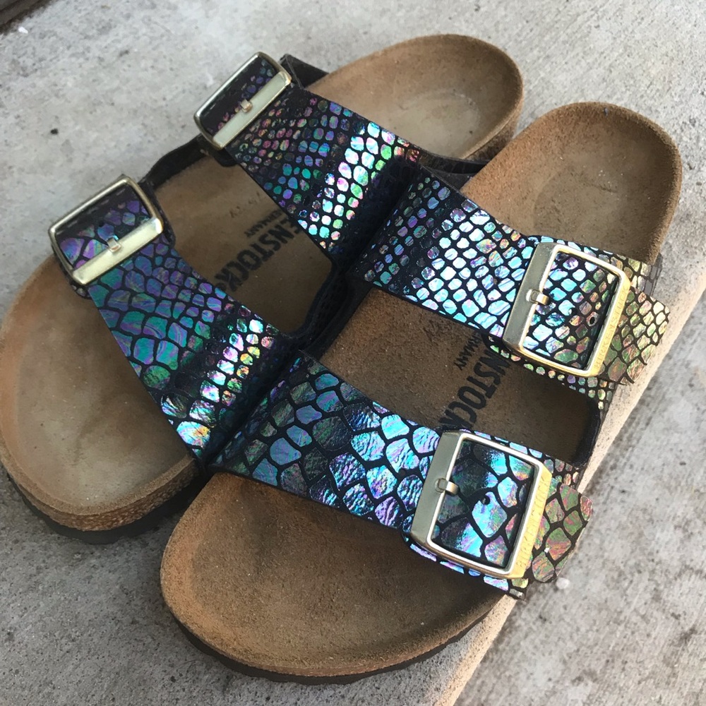 Birkenstock Arizona Rainbow Snakeskin